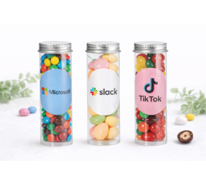 צילינדר ממתקים ממותג